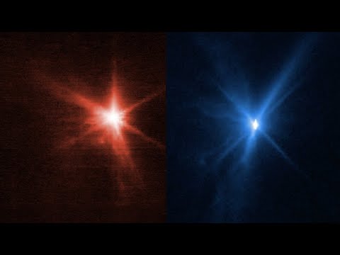 DART asteroid impact aftermath seen by Webb and Hubble Space Telescopes DART asteroid impact aftermath seen by Webb and Hubble Space Telescopes