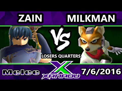 S@X 157 - SSI | Zain (Marth) Vs. OES | Milkman (Fox) SSBM Losers Quarters - Smash Melee