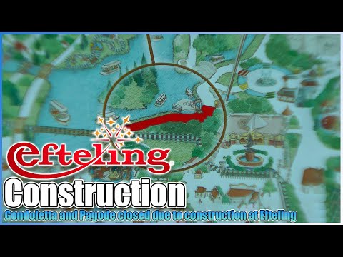 🚧Gondoletta and Pagoda👷‍♀️Closed Due to Construction/Maintenance✨Efteling Theme Park