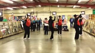 Canyon Creek Cloggers clogging at rodeo 2014
