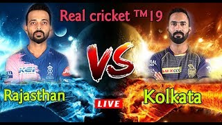 VIVO IPL LIVE|RAJASTHAN VS KOLKATA LIVE SCORE UPDATE. MY REAL CRICKET 19 live streaming.