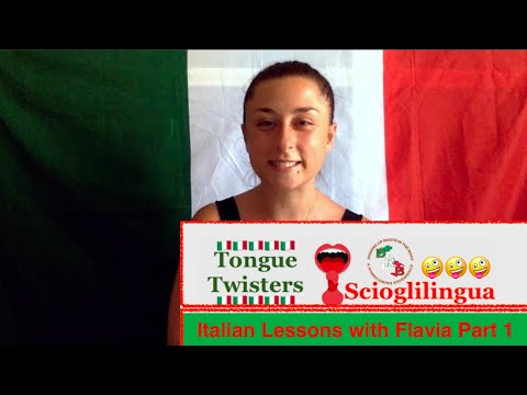 🇮🇹 Italian Lessons with Flavia - Italian Tongue Twisters - Scioglilingua Part 1 🇮🇹