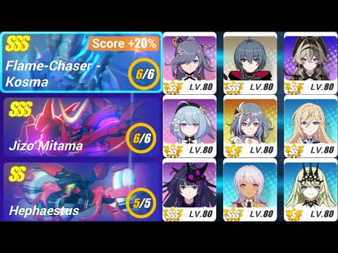 Honkai Impact 3rd - Exalted MA(Week 48) Kosma(47648)/Jizo(39773)/Hephaestus(31946)