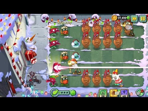 Plants vs. Zombies 2 pinata party January 1, 2016 || pinata party 1/1/2017