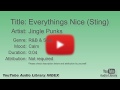 Everythings Nice Sting Jingle Punks R B Soul Calm YouTube Audio Library BGM