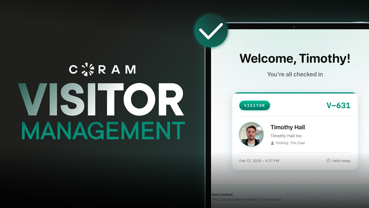 NEW: Visitor Management | iPad Check-In, Live Log & Offline Sync