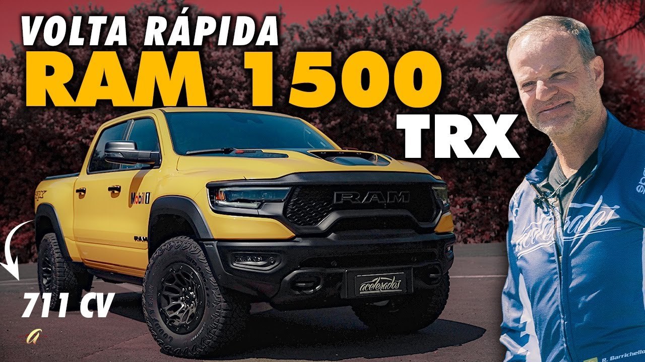RAM 1500 TRX DE 711 CV NA VOLTA RÁPIDA! Rubinho SENTA A BOTA no MONSTRO com motor V8 de Hellcat!