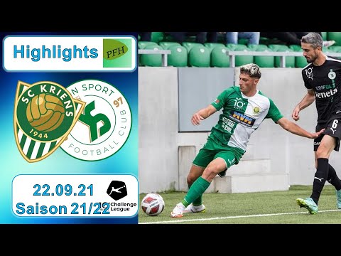 Highlights: SC Kriens vs Yverdon - Sport FC (22.09.21)