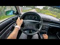 1995 Audi A4 B5 1 8 125 HP 0 100 POV Test Drive 810 Joe Black