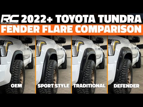 2022+ Tundra Fender Flares Showdown! Rough Country Sport, Traditional & Defender Compared