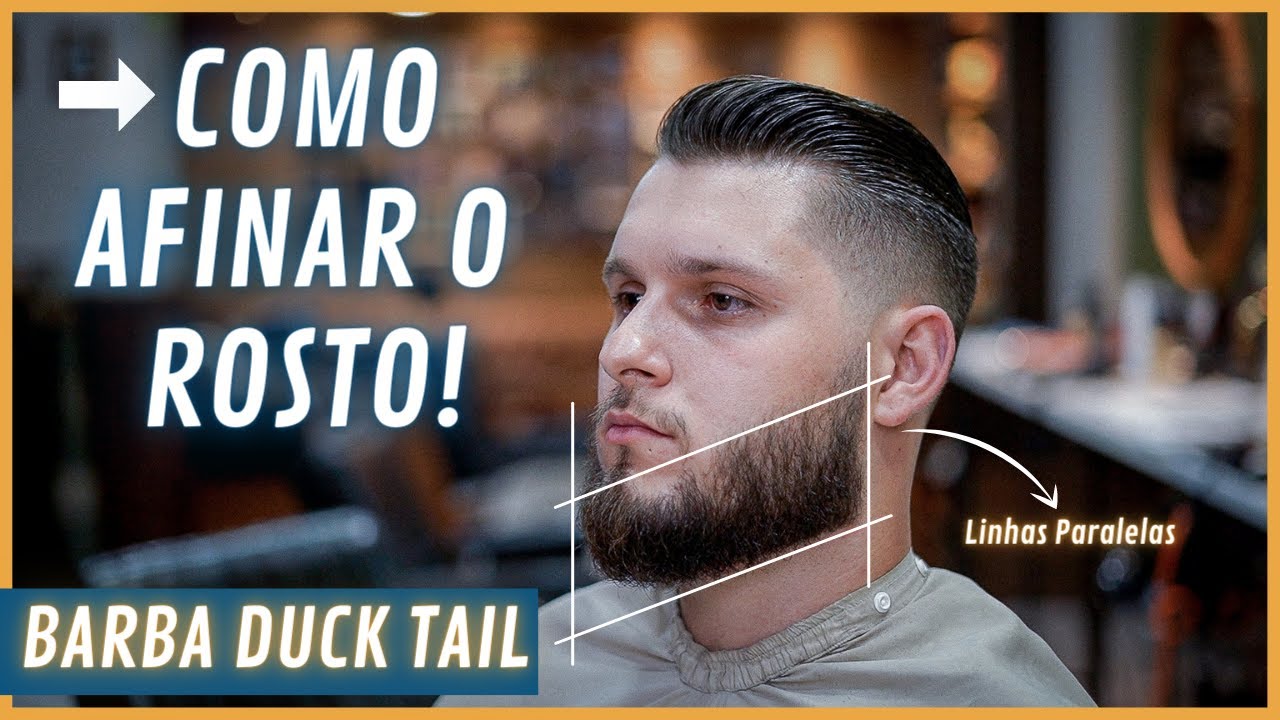 COMO AFINAR O ROSTO COM A BARBA DUCK TAIL - PASSO A PASSO COMPLETO!