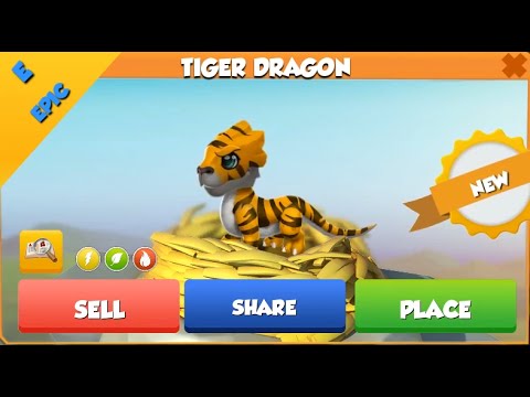 ❤ How to breed EPIC TIGER Dragon. Dragon Mania Legends. TIGER dragon hatched