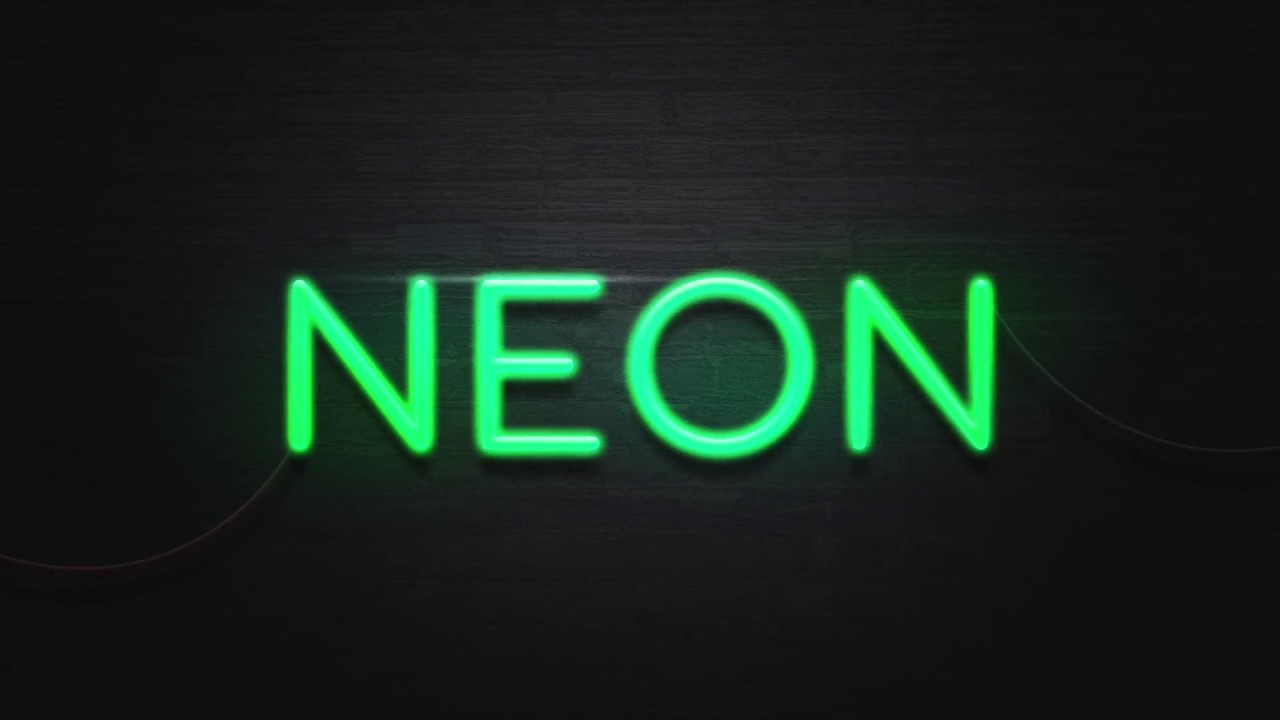 Neon Effect Free PSD Template