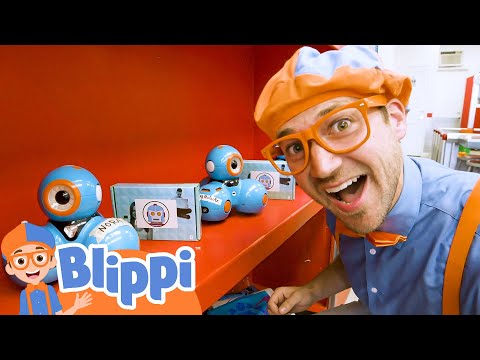 Blippi Learns about Robots!! | Blippi - Kids Playground | Educational Videos for Kids