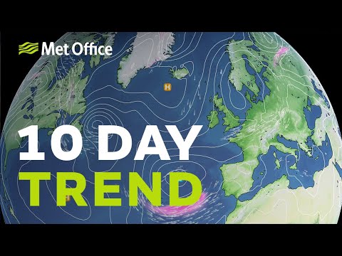 10 Day trend – pressure rises to the northwest 25/05/22