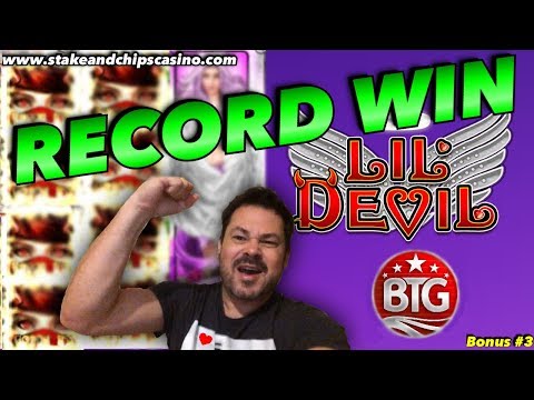 **MUST SEE** RECORD WIN !! SUPER MEGA HIT !!  LIL DEVIL SLOT ❤️ HEARTSTOPPER ! Casino Heart Bonus #3