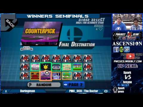"Ascension 6/18/16" - Boringman (MK) v. The Doctor (Mario) - Winners Semis