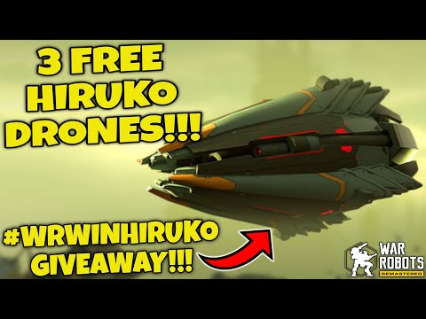 (Ended)HIRUKO DRONE GIVEAWAY IN WAR ROBOTS!!! #WRwinHiruko