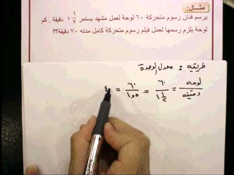 الصف التاسع  الوحدة التاسعة: النسبة والتناسب البند الخامس ج1