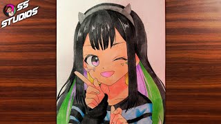 Multi Nanairo Drawing 🌈 | Beyblade X Fan Art with Alcohol Markers | Anime Drawing Tutorial