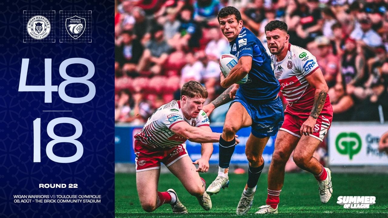 Résumé Wigan Warriors V to - J22 Super League 2026