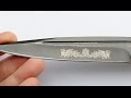 Маркировка и гравировка ножа на оборудовании Perfect Laser PEDB-400B 