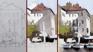 How to Paint Like John Yardley | Watercolor Demonstration video