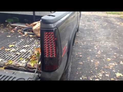 1999 - 2006 gmc sierra aftermarket smoked led taillights review