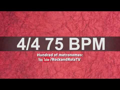 🔴 75 BPM Kick and Hi Hat Metronome