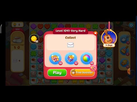 Matchington Mansion Level 1041 - Very Hard Level - My No Booster Level / iOS/Android