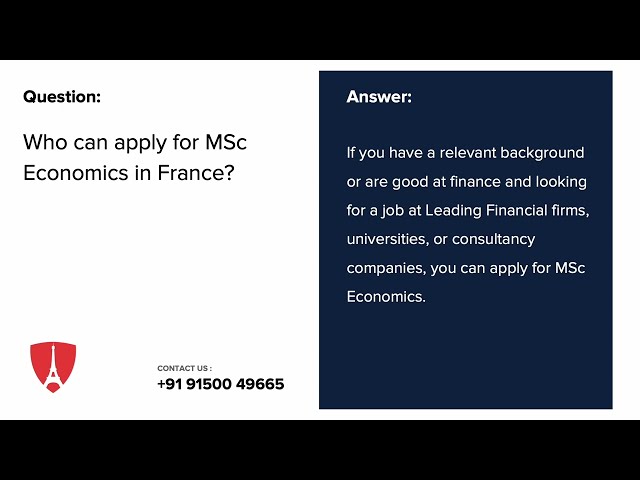 FAQ : Economics in France