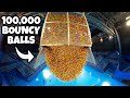 We Dropped 100 000 Bouncy Balls From ARENA ROOF