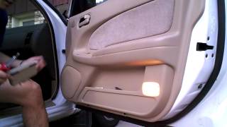 DIY: 1996 Nissan Maxima (1995-1999) V6 Passenger Door Panel Removal Mirror replacement  by onza04