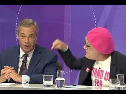 'Shut UP!' Eddie Izzard AND Nigel Farage get slapped down by audience on BBC's Question Time