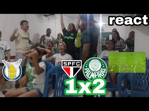 VIRADA NO MORUMBI - REACT SÃO PAULO 1X2 PALMEIRAS PELO BRASILEIRÃO 2022