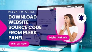 How to download website source code from plesk panel | plesk tutorial 