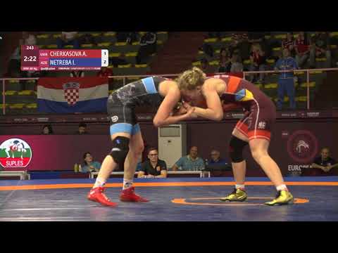 Qual. WW - 68 kg: A. CHERKASOVA (UKR) v. I. NETREBA (AZE)