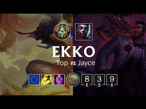 Ekko Top vs Jayce - EUW Challenger Patch 8.23