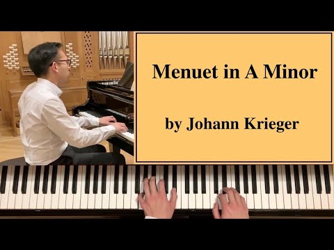 Johann Krieger: Menuet in A Minor [Piano Tutorial]
