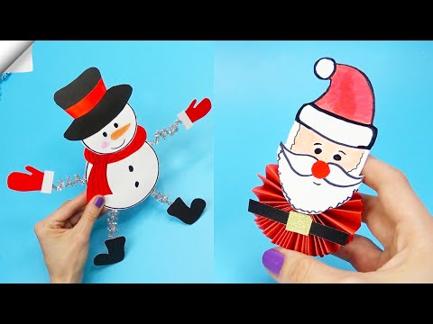 3 DIY christmas Easy paper crafts 5 minute crafts christmas