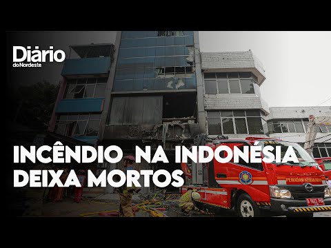 Explosão de bateria causa incêndio e deixa mortos em prédio na Indonésia