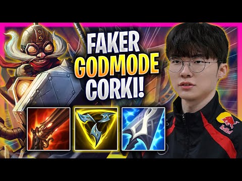 FAKER LITERALLY GOD MODE WITH CORKI! - T1 Faker Plays Corki MID vs Hwei! | Season 2024