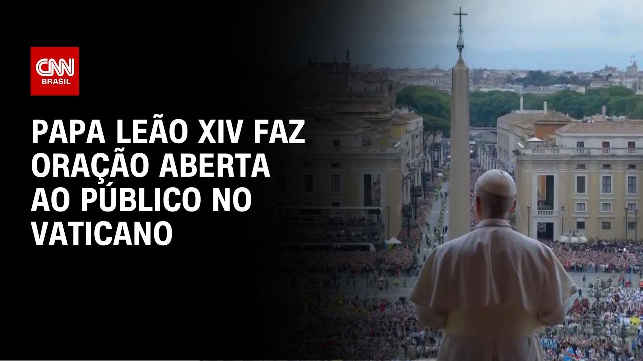 Papa Leão XIV conduz oração no Vaticano neste domingo (11) | CNN NEWSROOM