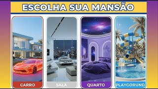 🏡 MONTE SUA MANSÃO DE LUXO 💎👑 | O que você escolheria para sua mansão dos sonhos? #quiz
