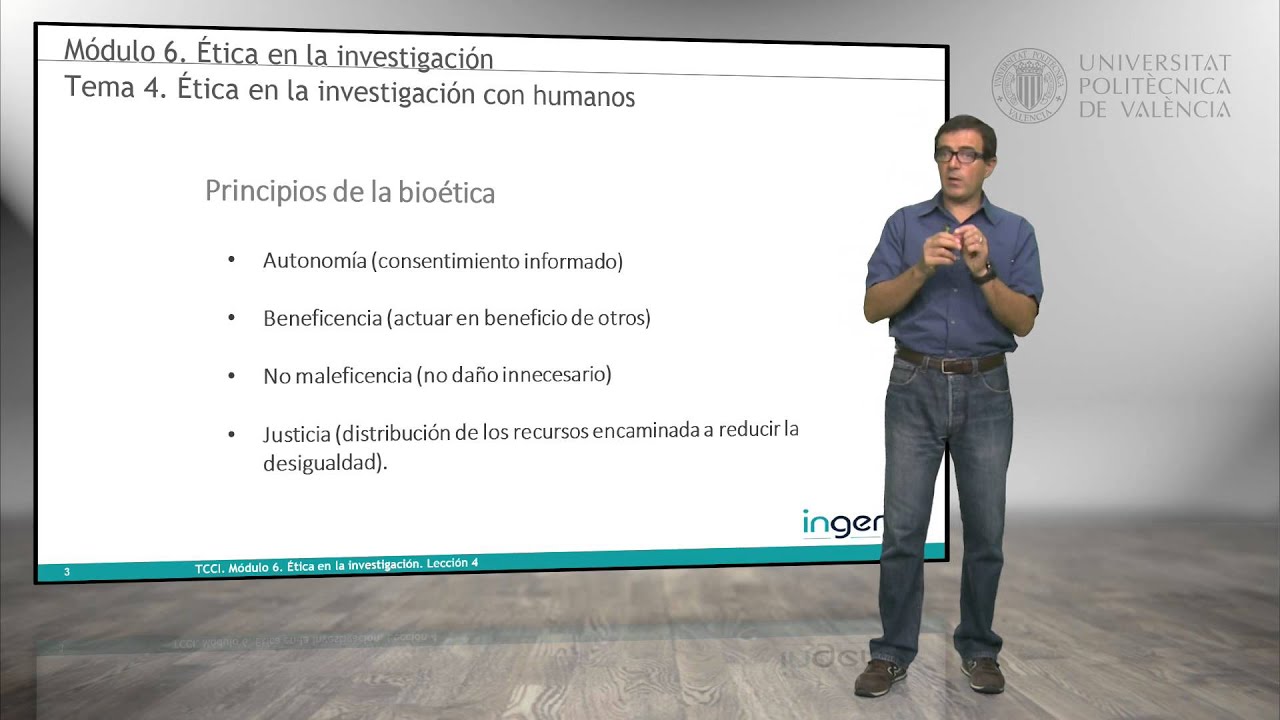 Ética en la investigación con humanos |  | UPV