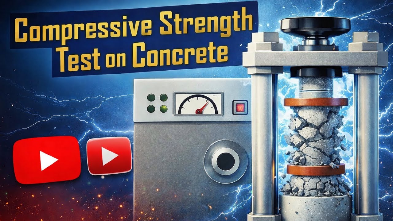 How to Determine Compressive Strength of the Concrete || Laboratory Concrete Test #1