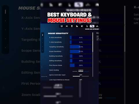 BEST Keyboard & Mouse SETTINGS/Sensativity For Chapter 6! 🤩