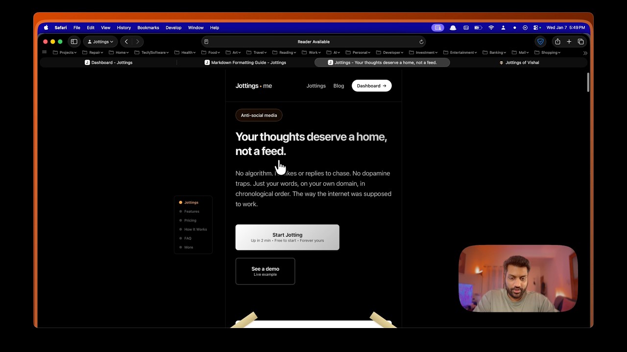 I Built a Microblogging Platform From Scratch | Jottings.me Deep Dive