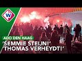 Spelersbus ADO Den Haag onthaald met vuurwerk en gezang - OMROEP WEST
