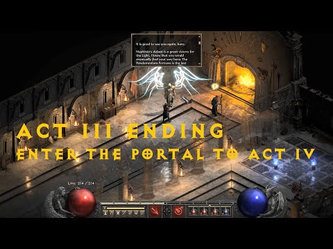 Finish Act 3 - How to start Act 4 - Enter portal to Hell - Diablo 2 Resurrected (D2R)